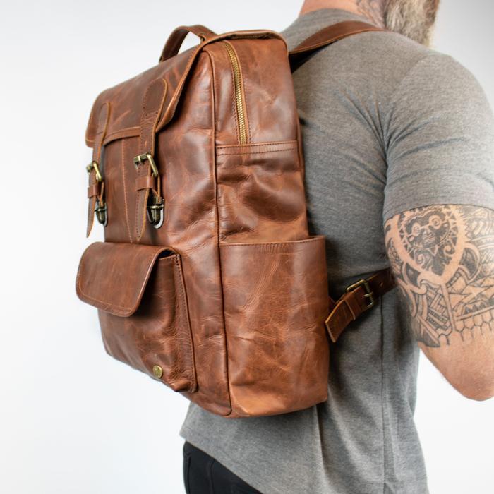 Man Bags The City Backpack by Groovy Groomsmen Gifts