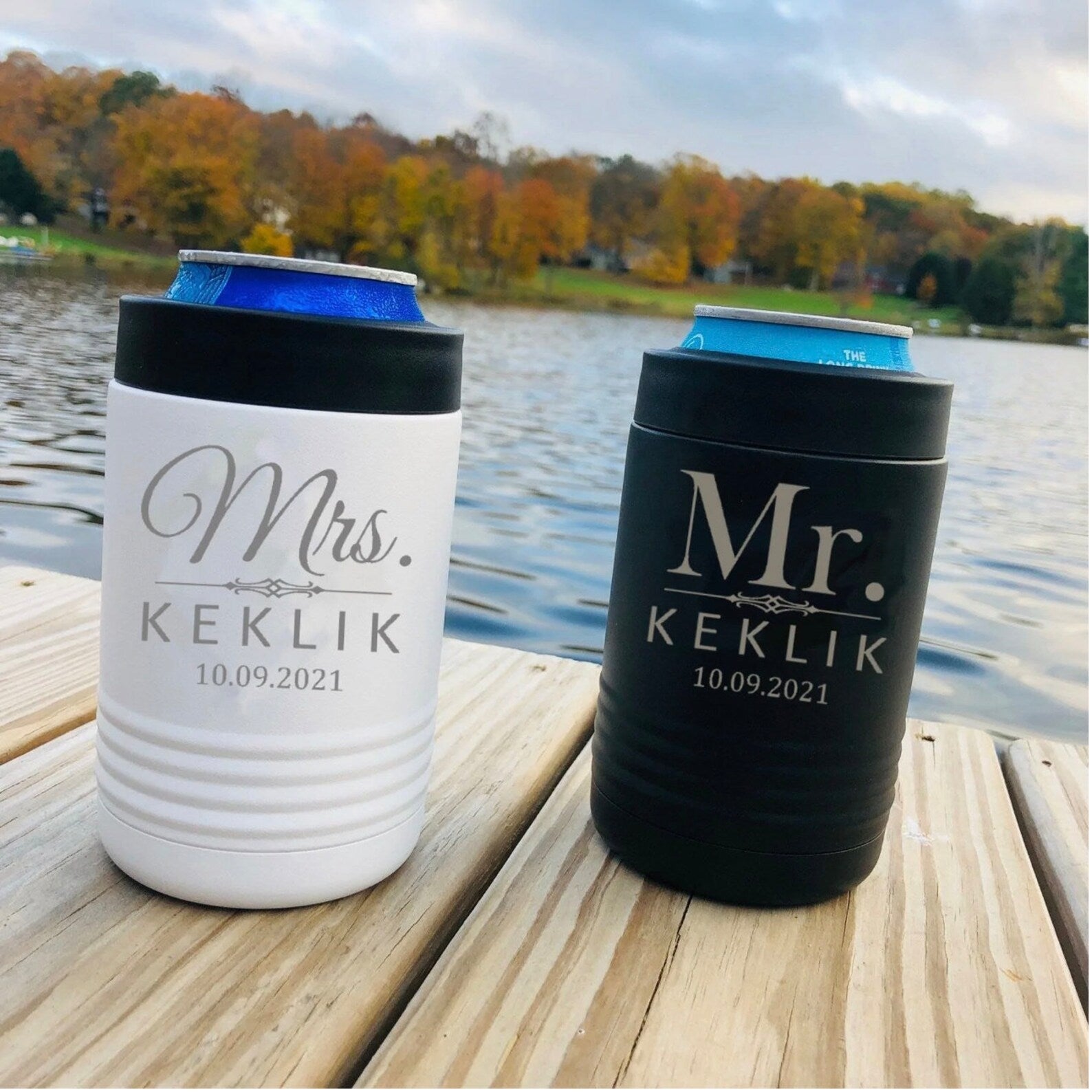 Me And The Misses Koozie - Groovy Groomsmen Gifts