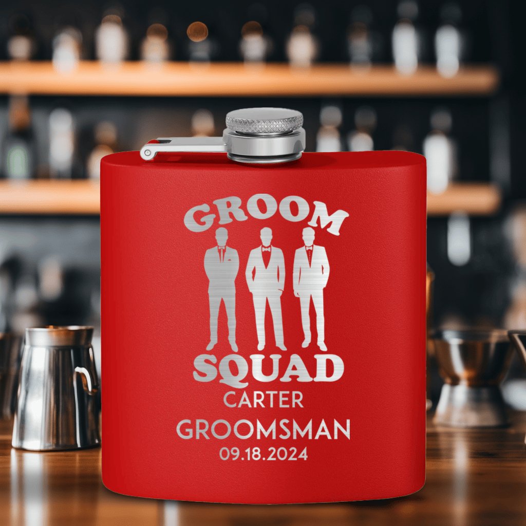 Men In Black Flask - Groovy Groomsmen Gifts