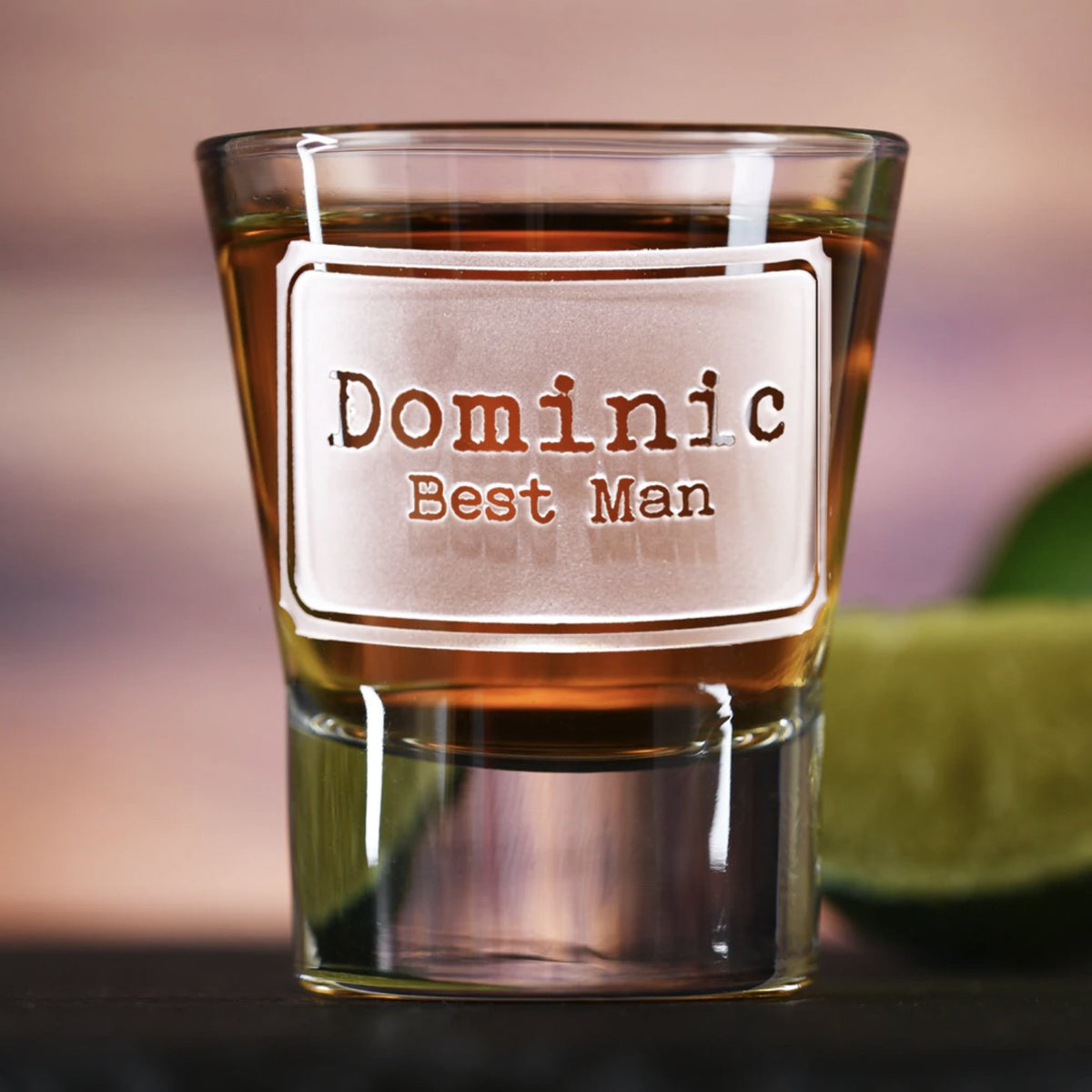 Shot Glasses Modern Man Shot Glass by Groovy Groomsmen Gifts