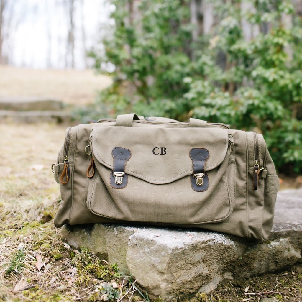 Monogrammed Duffle Bag - Groovy Groomsmen Gifts