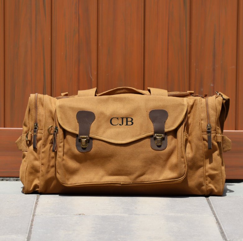 Monogrammed Duffle Bag - Groovy Groomsmen Gifts