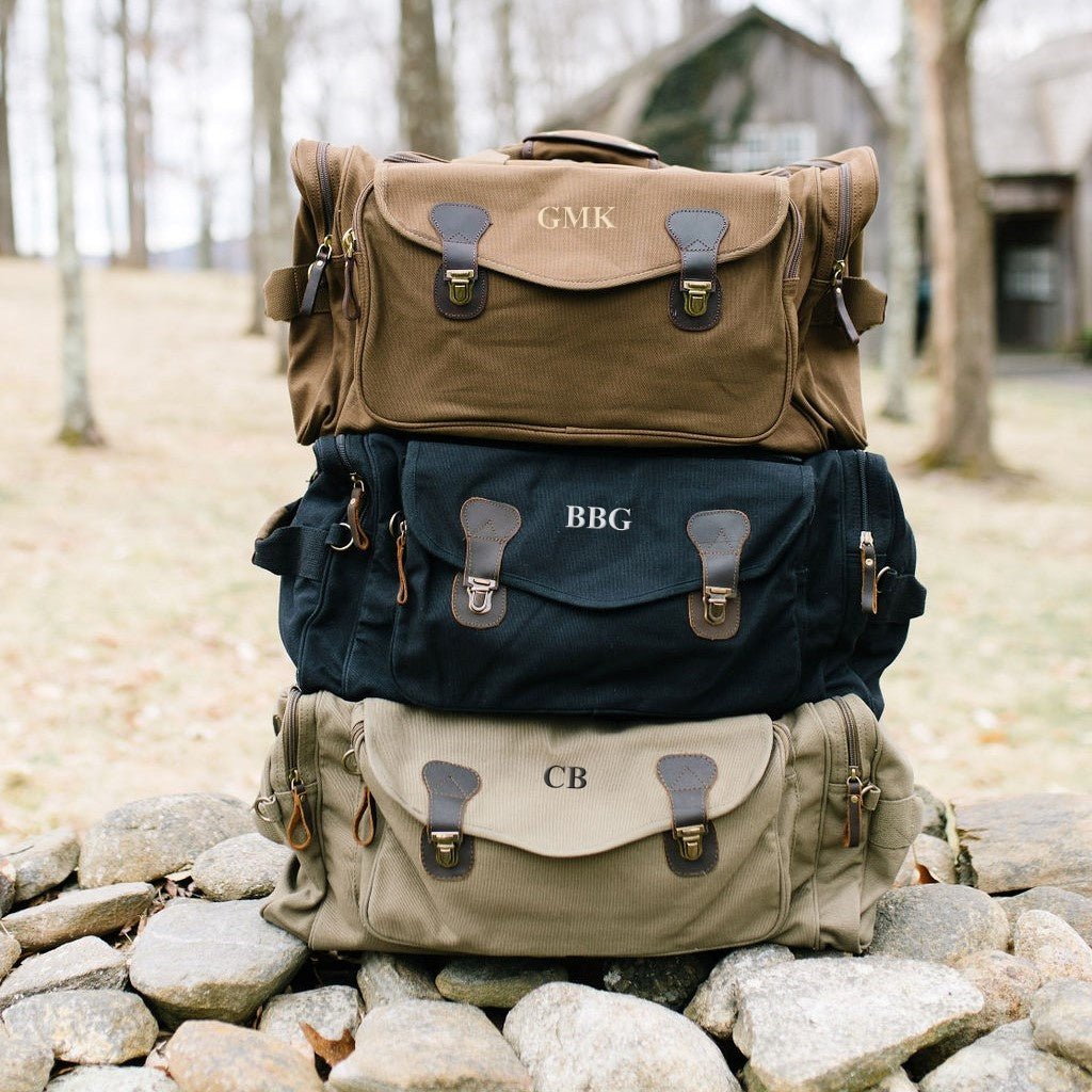 Monogrammed Duffle Bag - Groovy Groomsmen Gifts