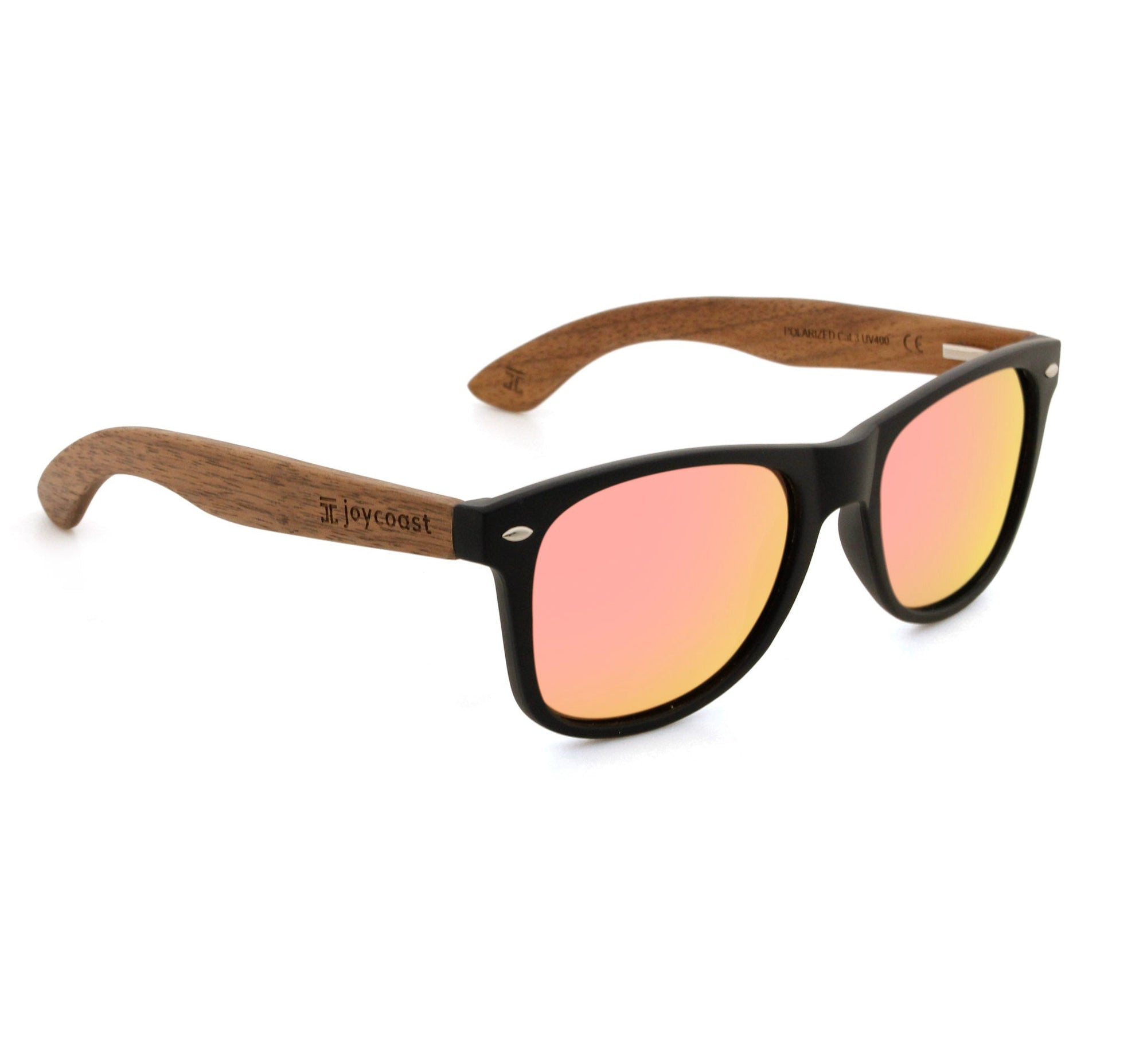 Wooden Sunglasses Mozz | American Walnut Sunglasses by Groovy Groomsmen Gifts