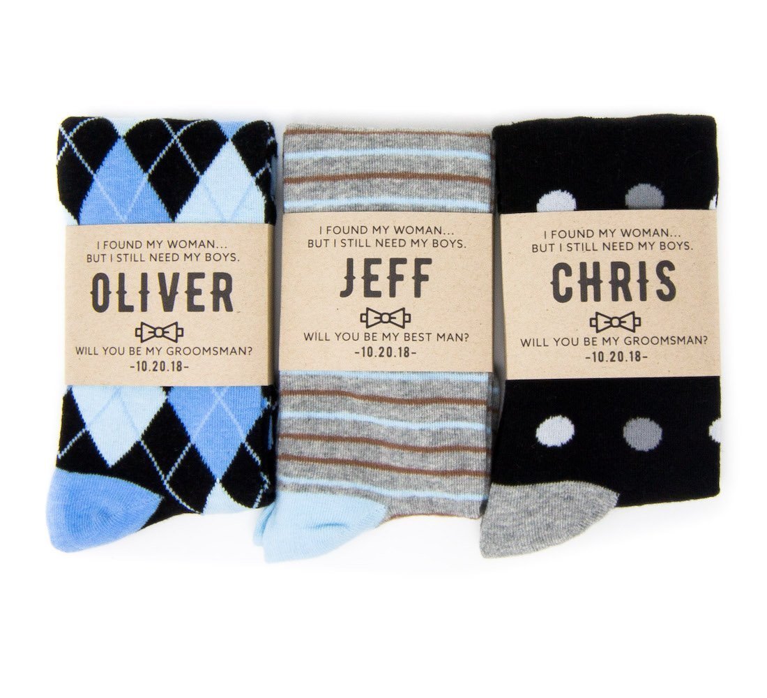 Socks Need My Boys by Groovy Groomsmen Gifts