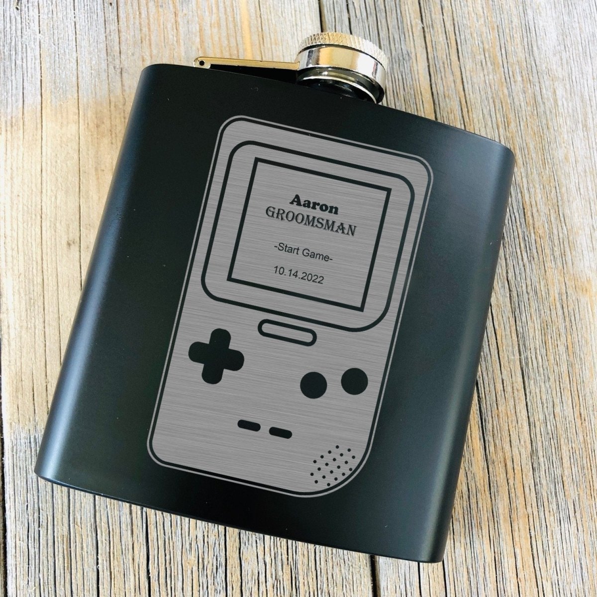 Nerdy Flasks Ready Player One by Groovy Groomsmen Gifts