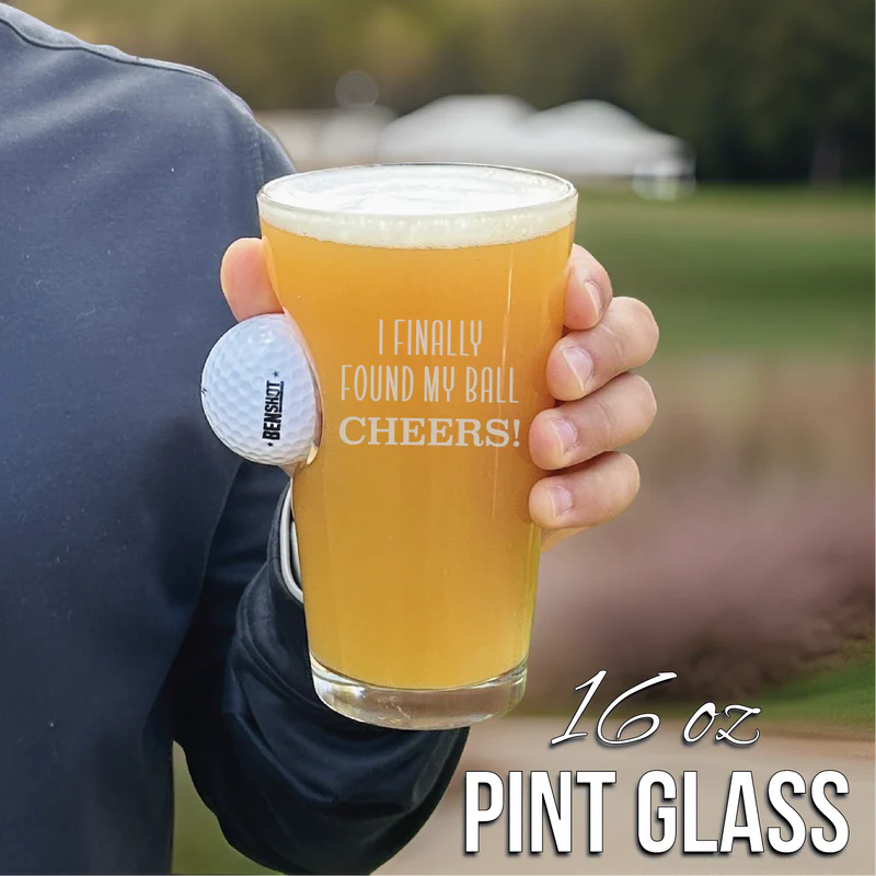 Swing and Sip Golf Ball Pint Glass