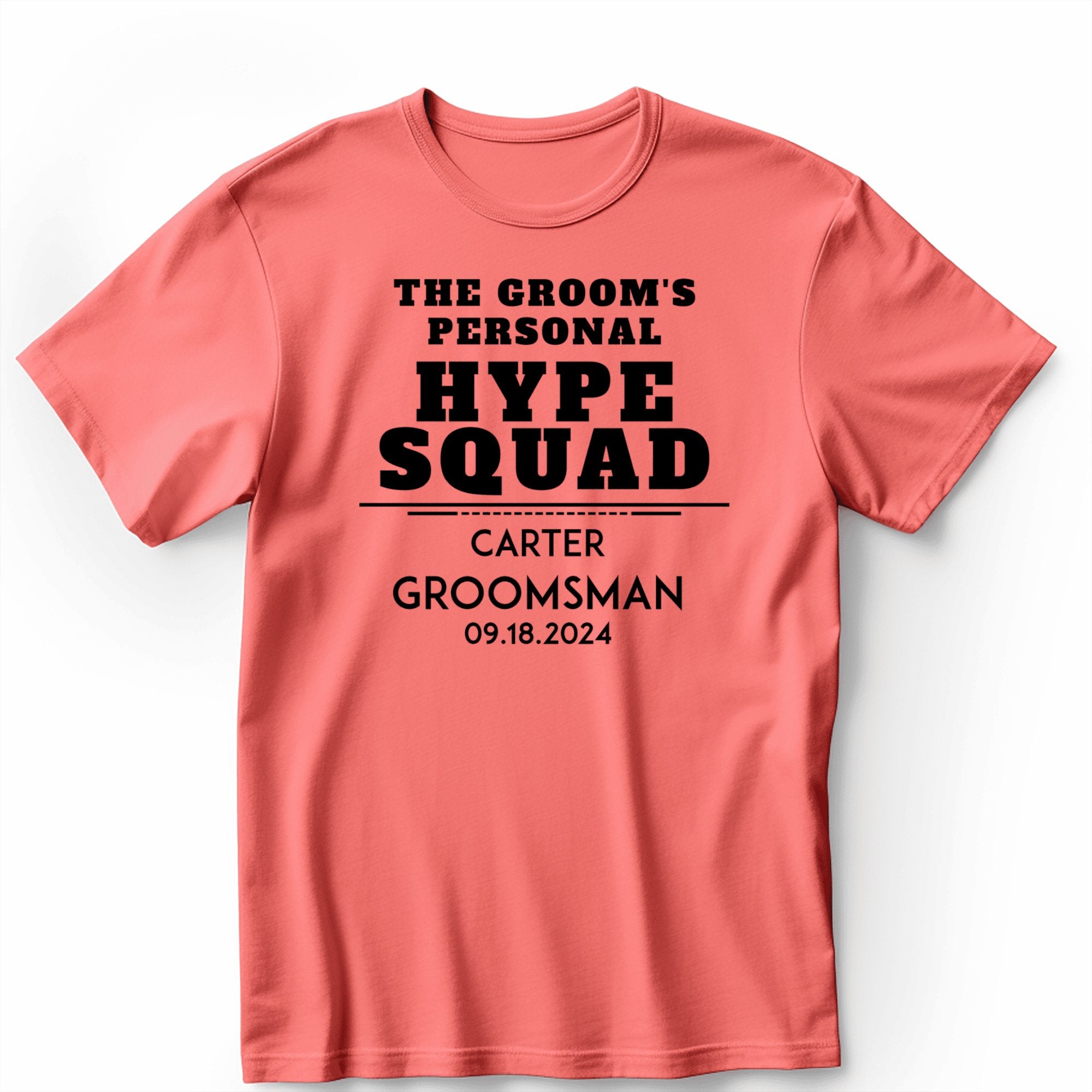 Personal Hype Squad Mens T Shirt - Groovy Groomsmen Gifts