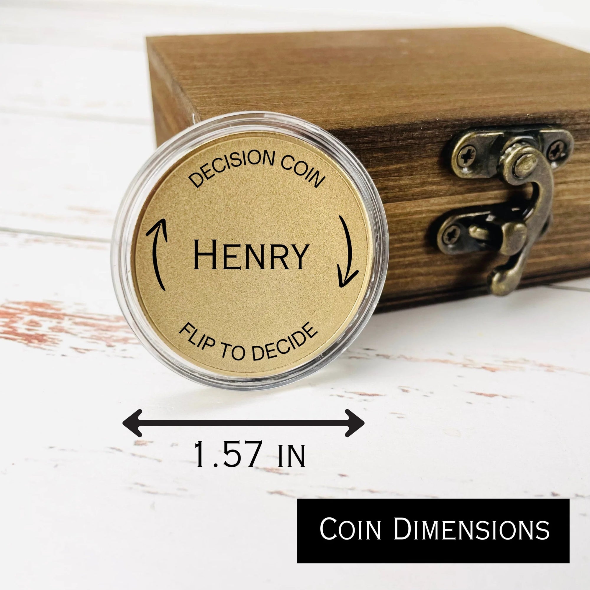 Personalized Decision - Maker Coin - Groovy Groomsmen Gifts