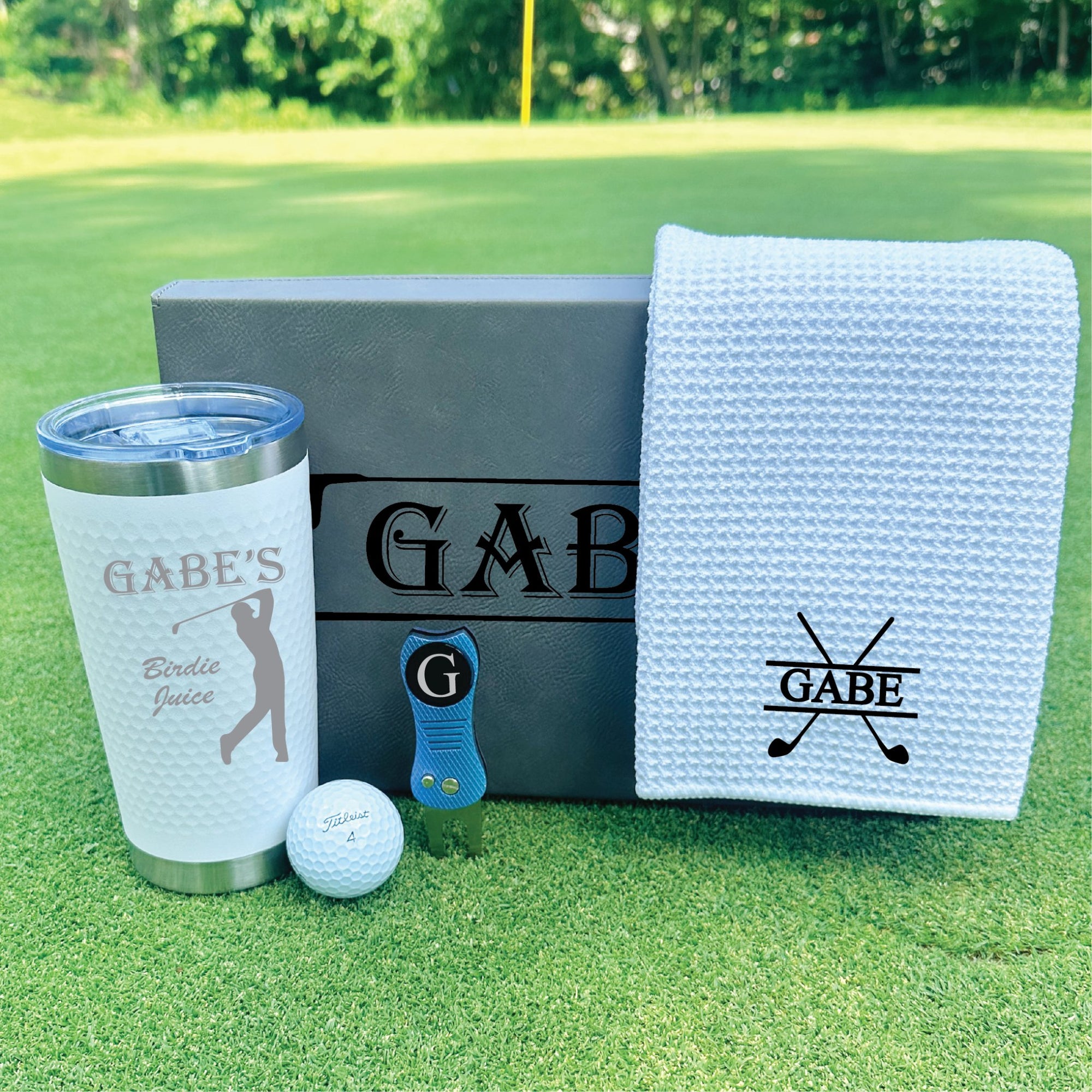 Personalized Golf Gift Box Set - Groovy Groomsmen Gifts