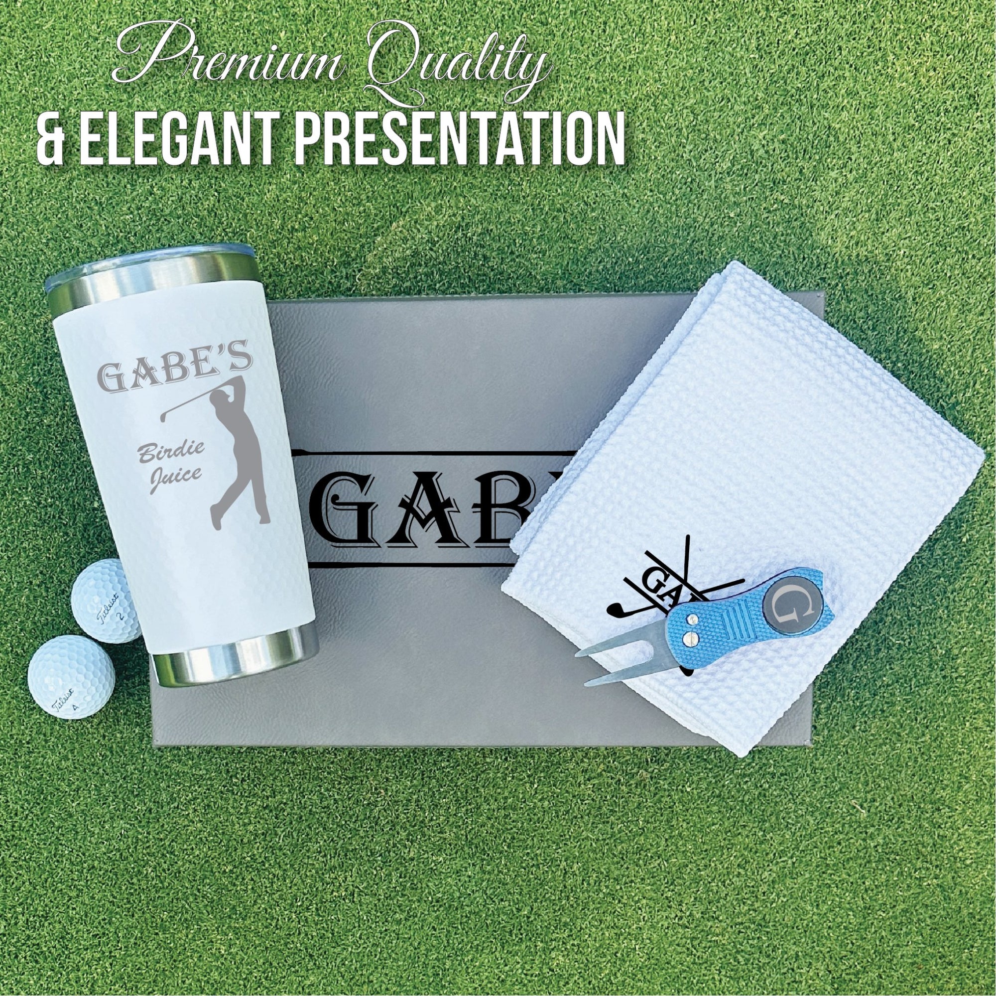 Personalized Golf Gift Box Set - Groovy Groomsmen Gifts