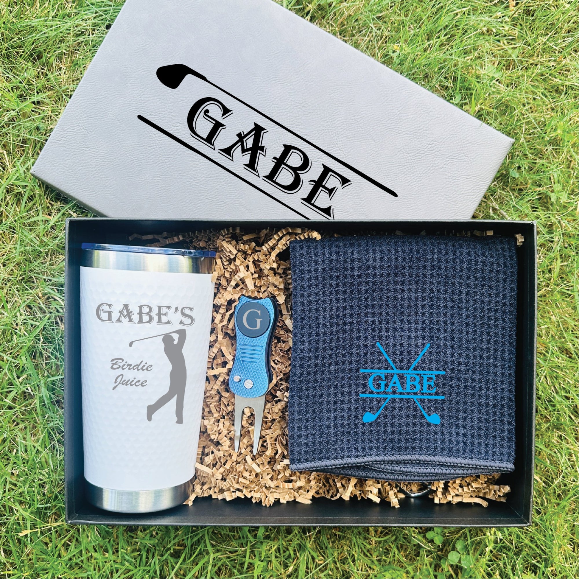 Personalized Golf Gift Box Set - Groovy Groomsmen Gifts