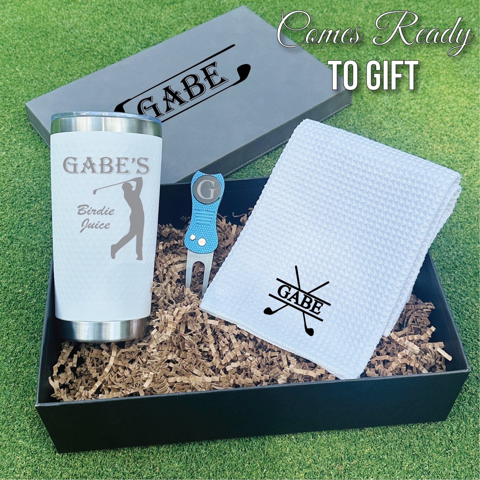 Personalized Golf Gift Box Set - Groovy Groomsmen Gifts