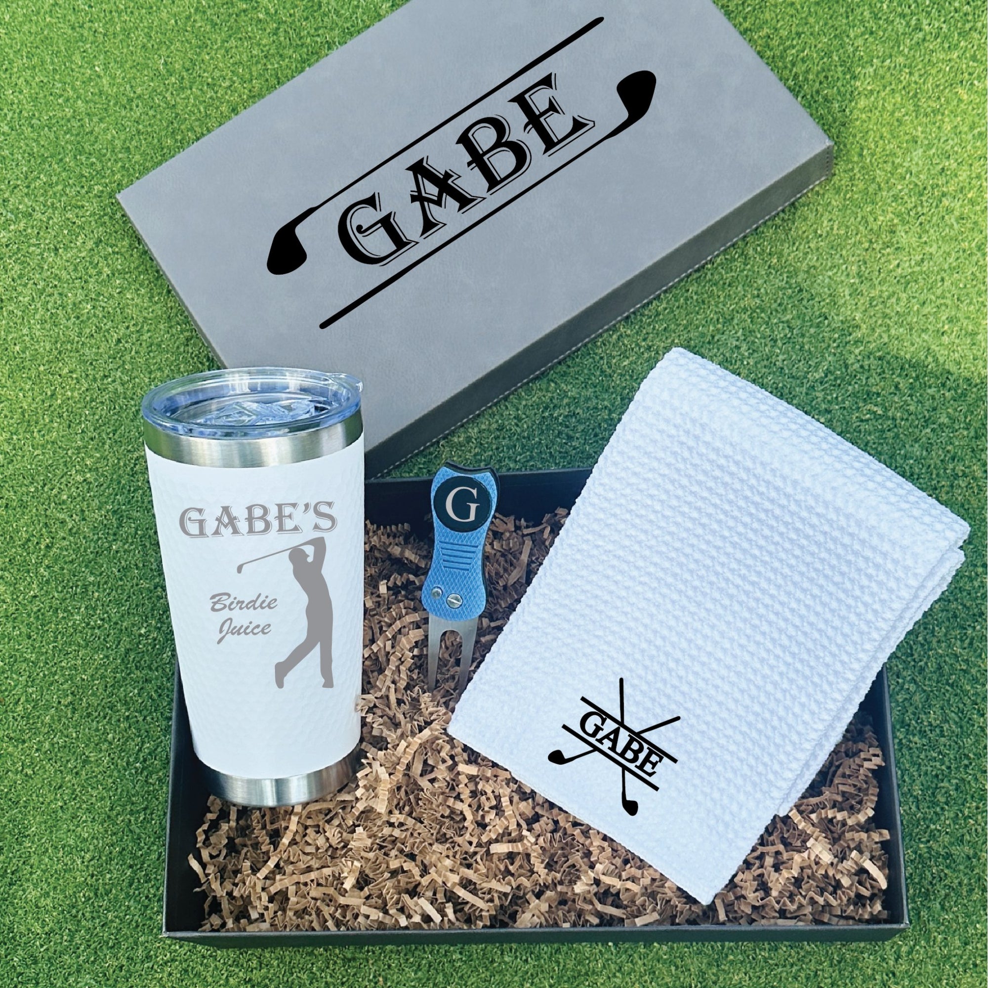 Personalized Golf Gift Box Set - Groovy Groomsmen Gifts