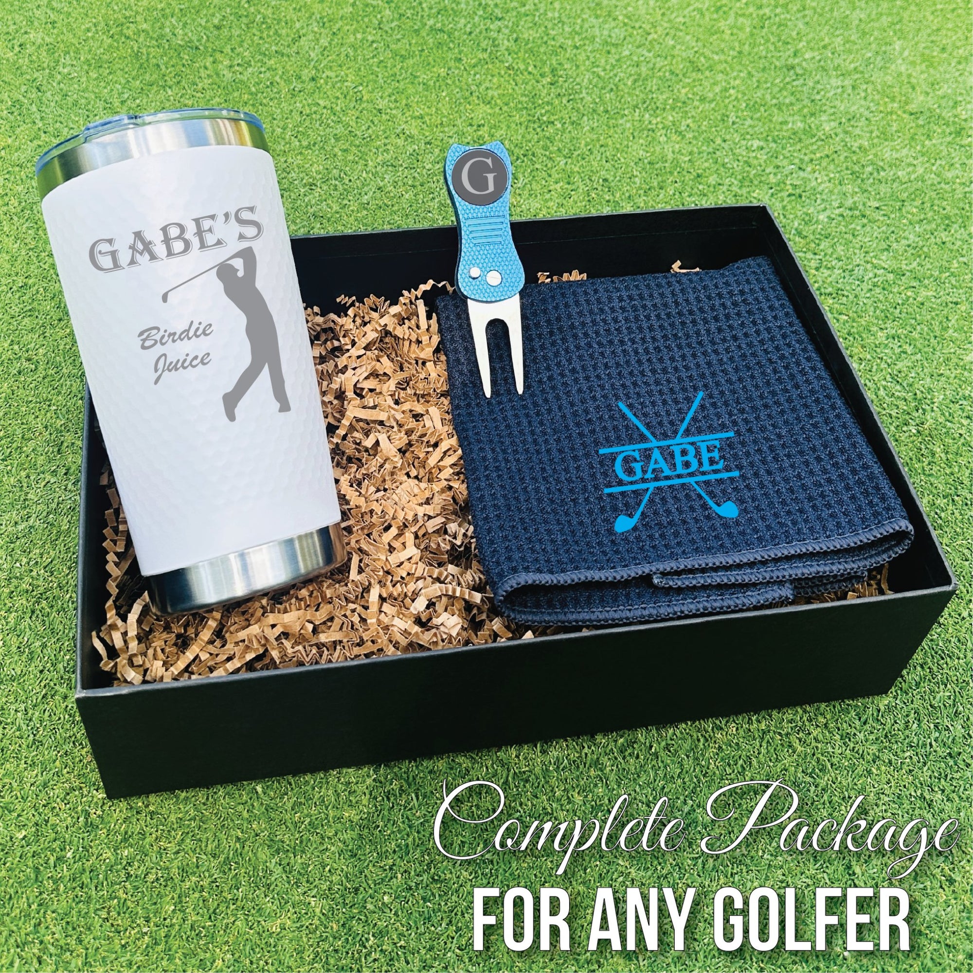 Personalized Golf Gift Box Set - Groovy Groomsmen Gifts