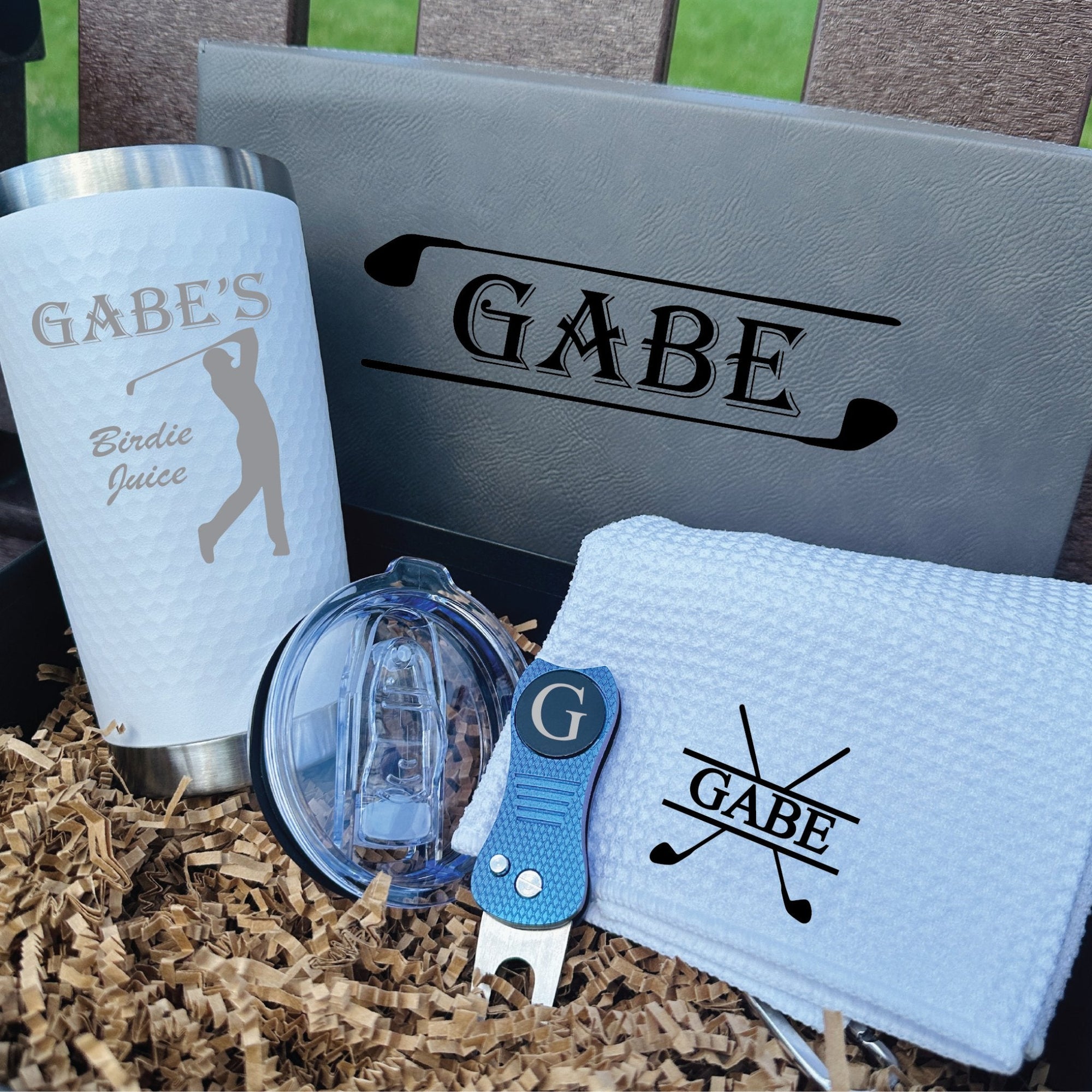 Personalized Golf Gift Box Set - Groovy Groomsmen Gifts