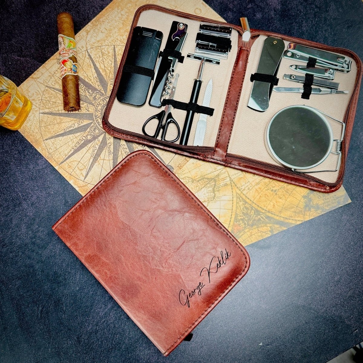 Personalized Grooming Kit by Groovy Groomsmen Gifts