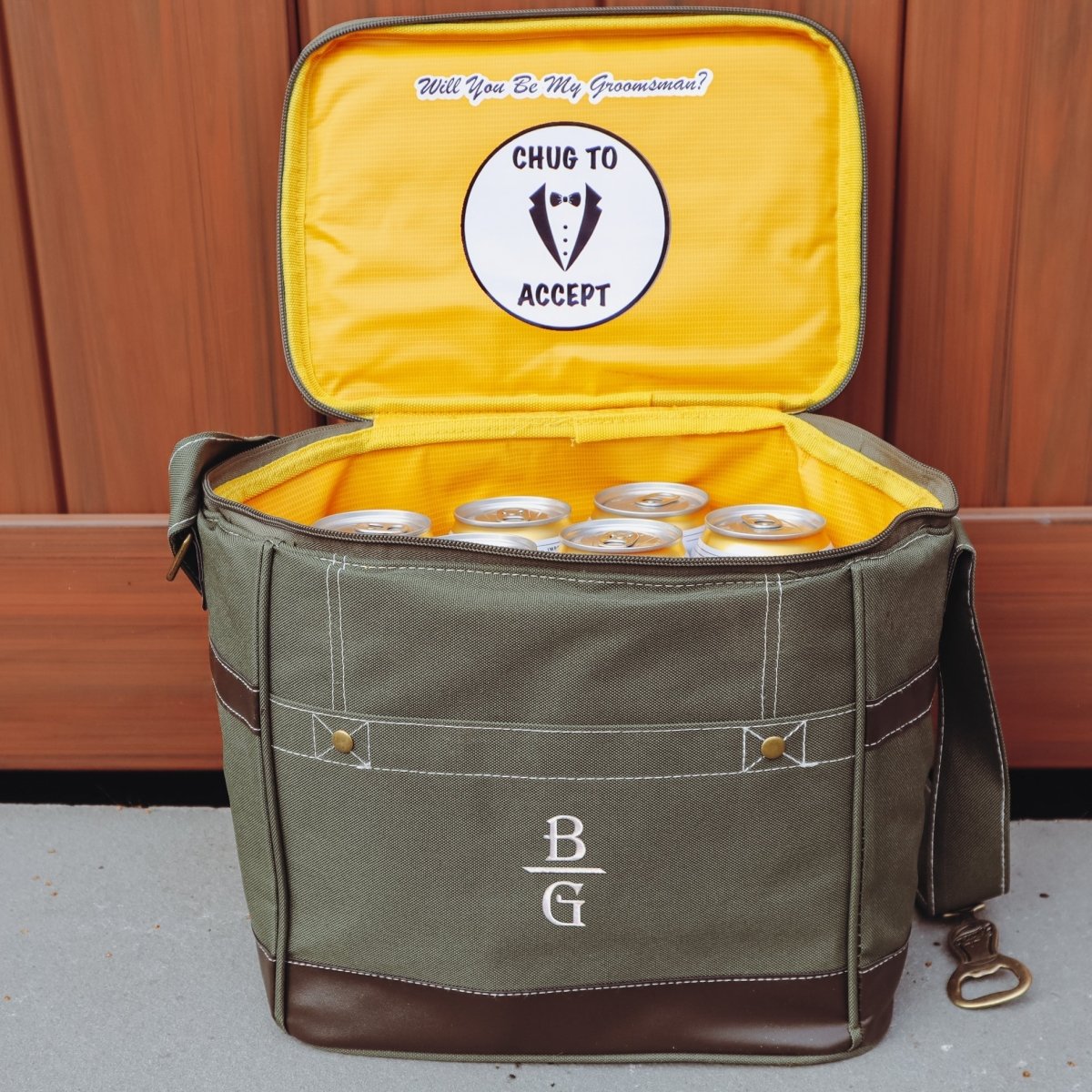 Personalized Groomsmen Gifts The Coolest Groomsmen Proposal Cooler by Groovy Groomsmen Gifts