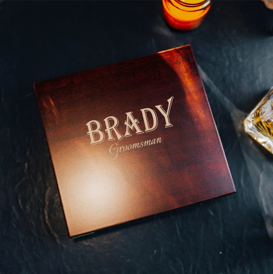 Personalized Keepsake Box by Groovy Groomsmen Gifts