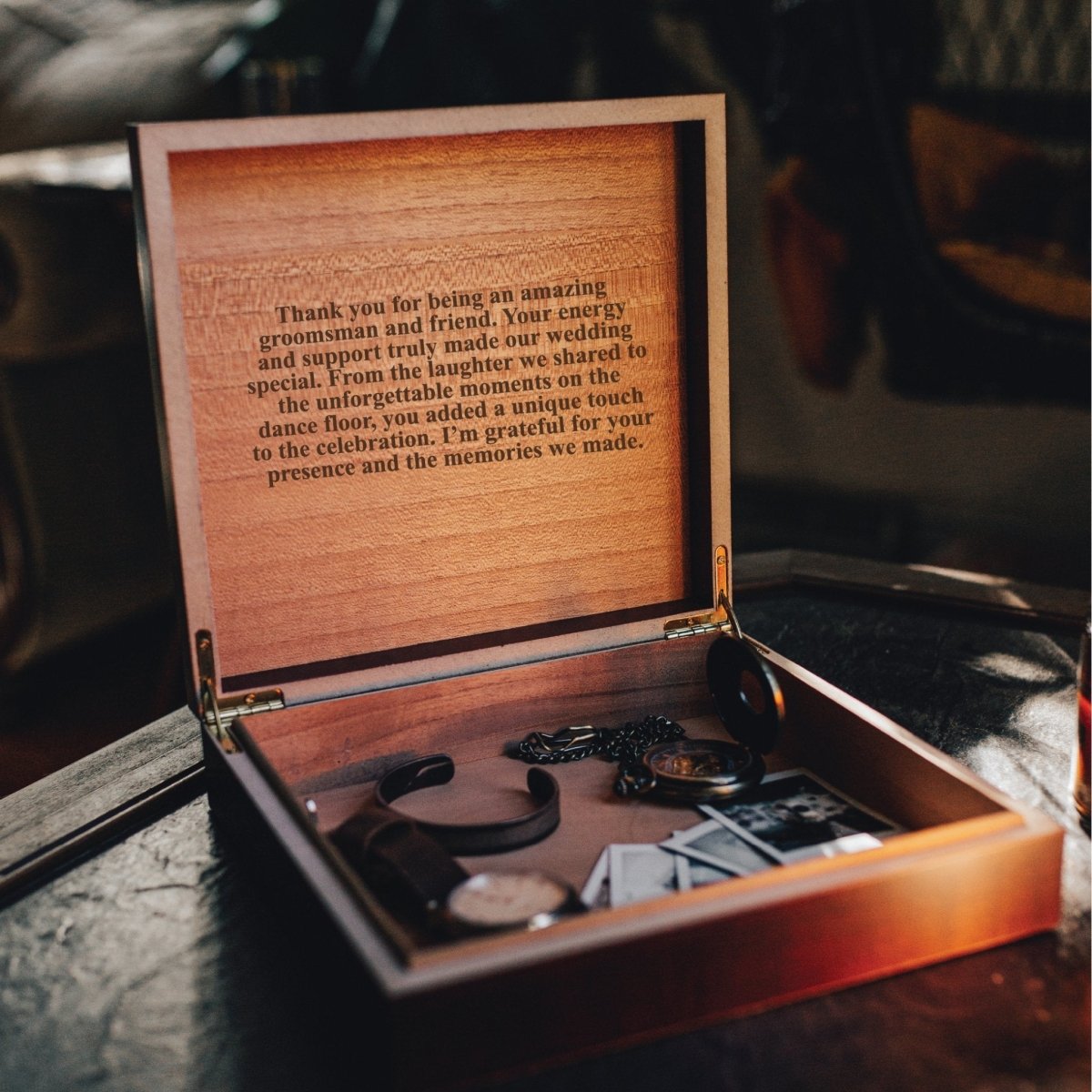 Personalized Keepsake Box by Groovy Groomsmen Gifts