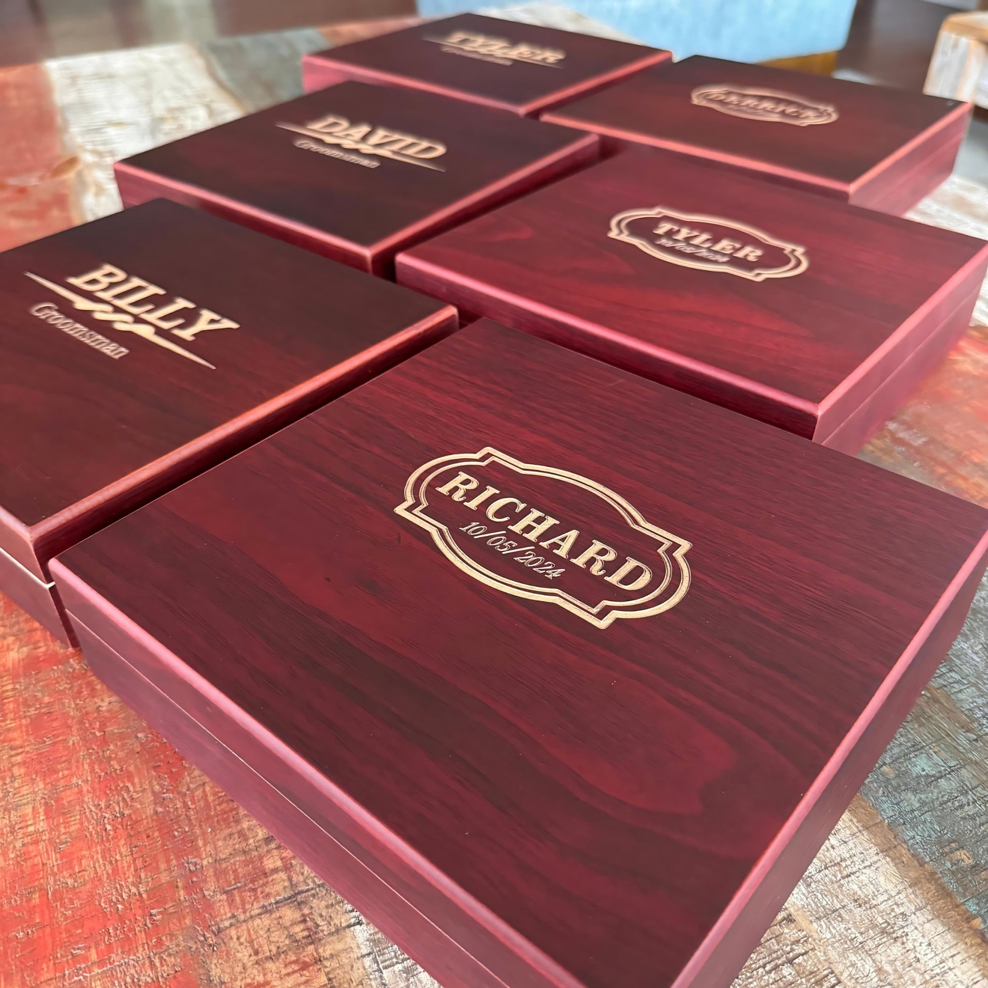 Personalized Keepsake Box - Groovy Groomsmen Gifts