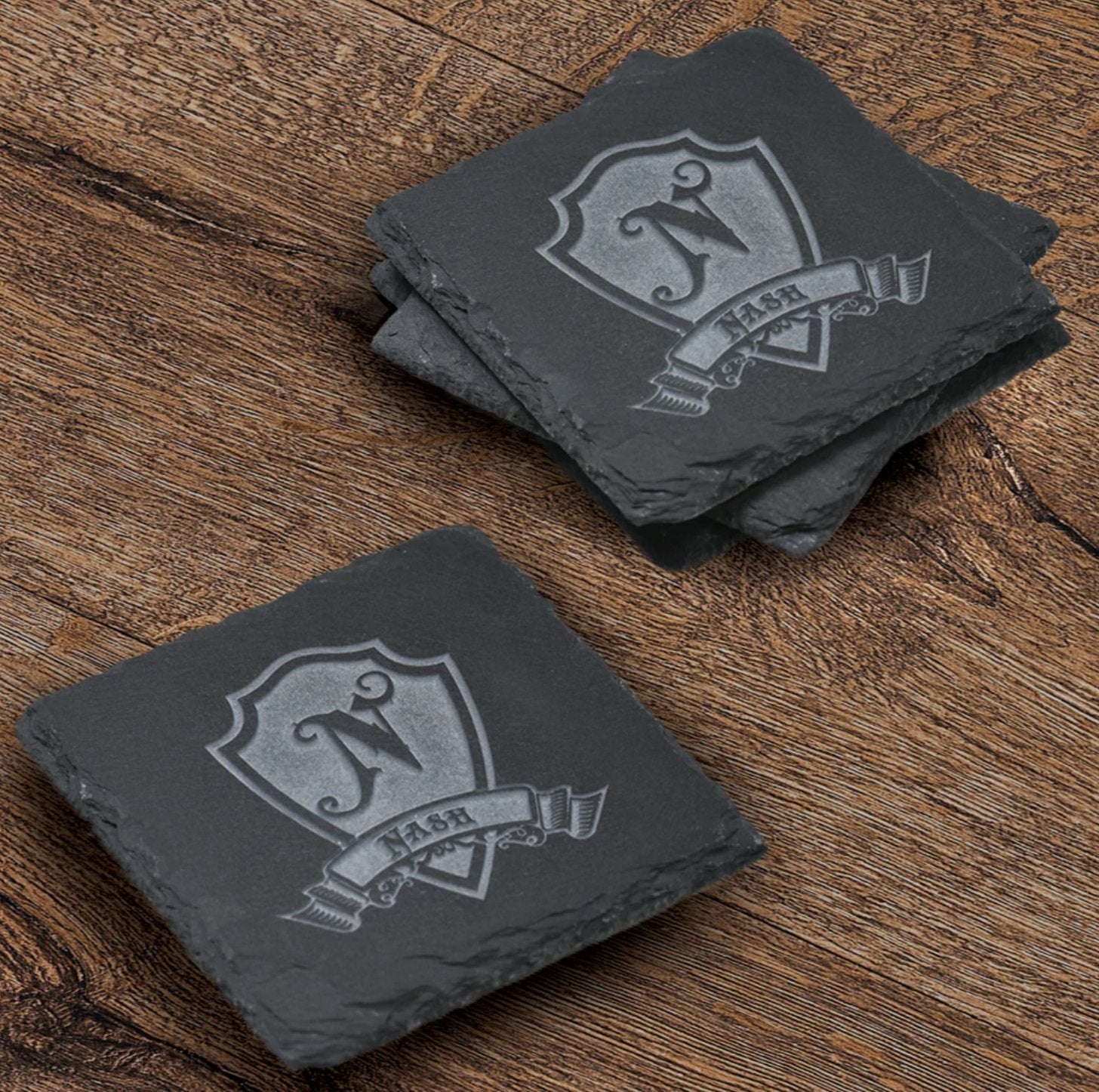 Coasters Personalized Slate Coaster by Groovy Groomsmen Gifts