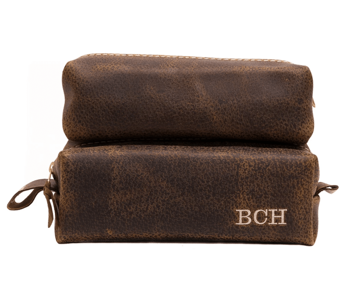 Personalized Toiletry Bag Leatherman Toiletry by Groovy Groomsmen Gifts