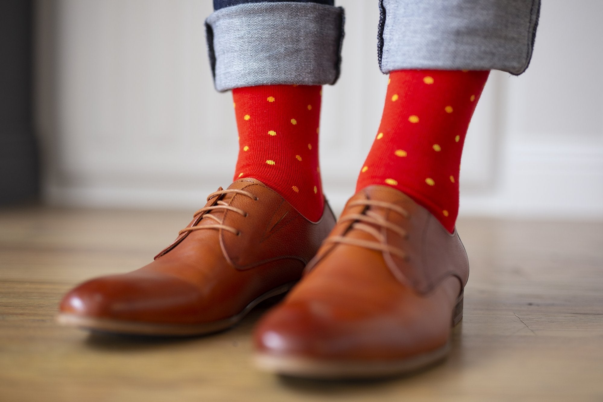 Groomsmen Socks Polka Dot Socks by Groovy Groomsmen Gifts