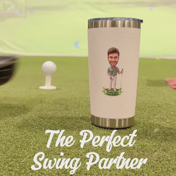 Groomsmen Golf Gift Caricature Tumbler