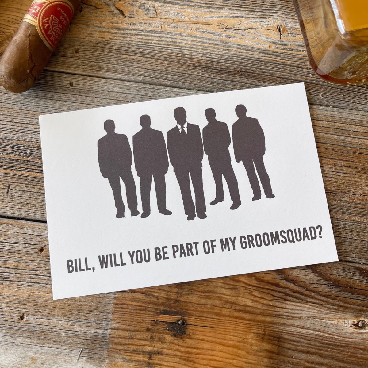 Proposal Card A - Team by Groovy Groomsmen Gifts