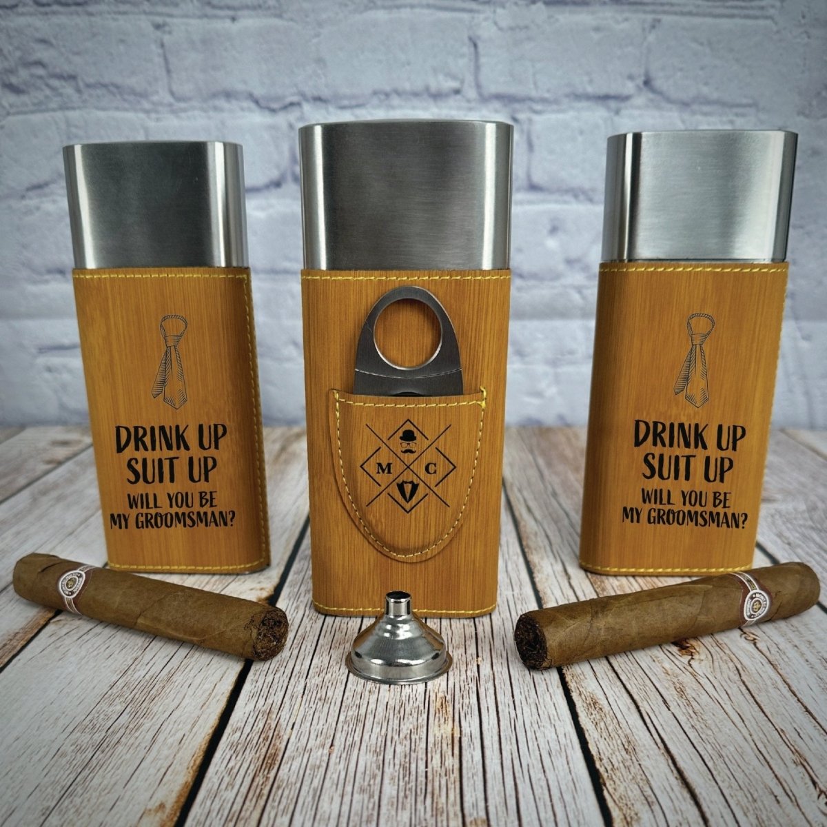 Puff And Swig Groomsmen Proposal by Groovy Groomsmen Gifts