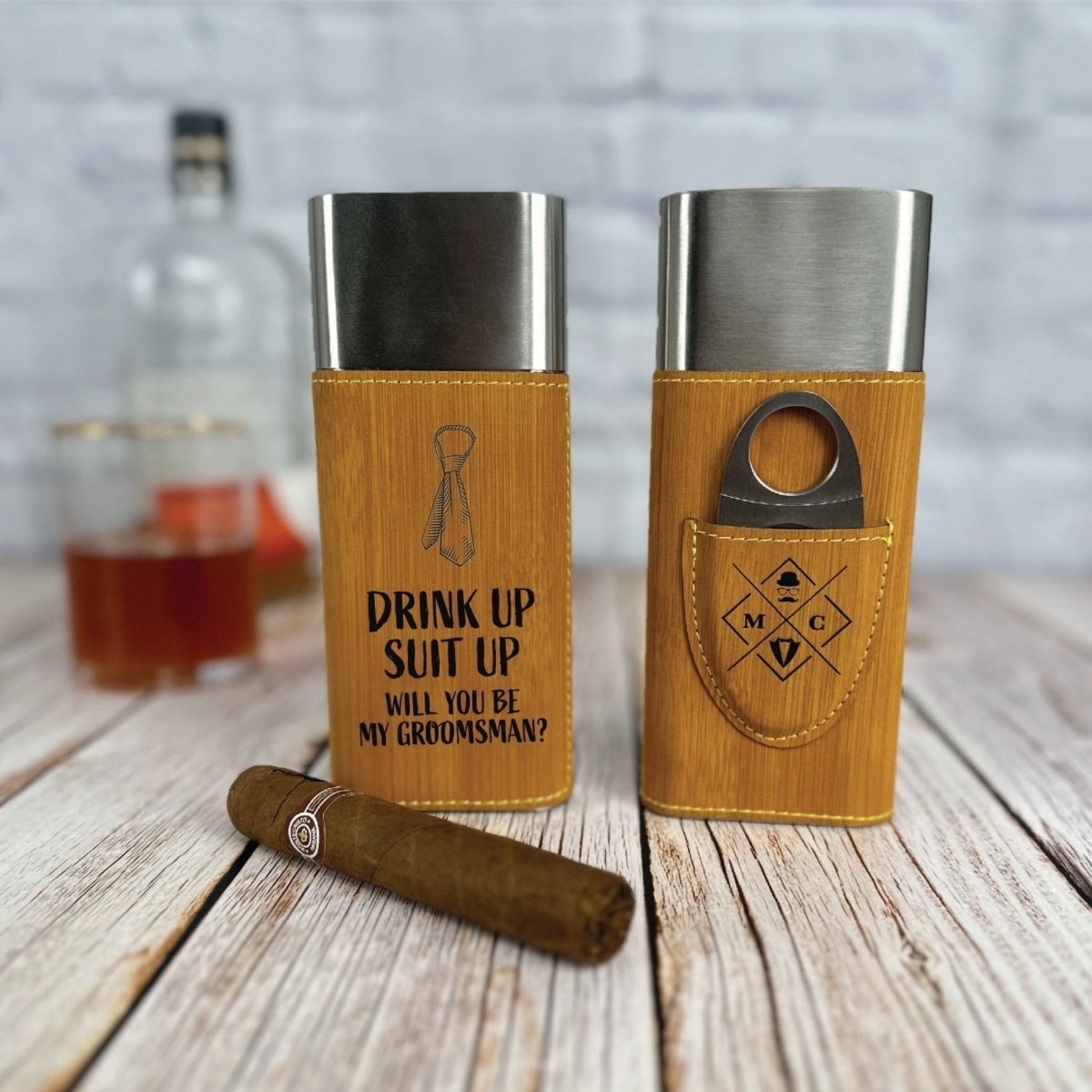 Puff And Swig Groomsmen Proposal by Groovy Groomsmen Gifts