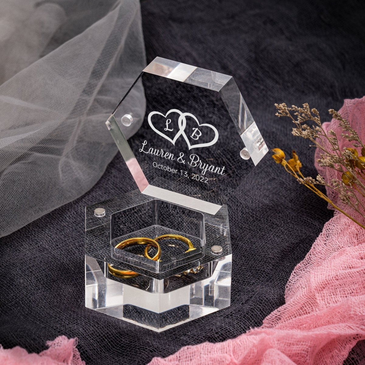 Ring Anniversary Ring Box by Groovy Groomsmen Gifts