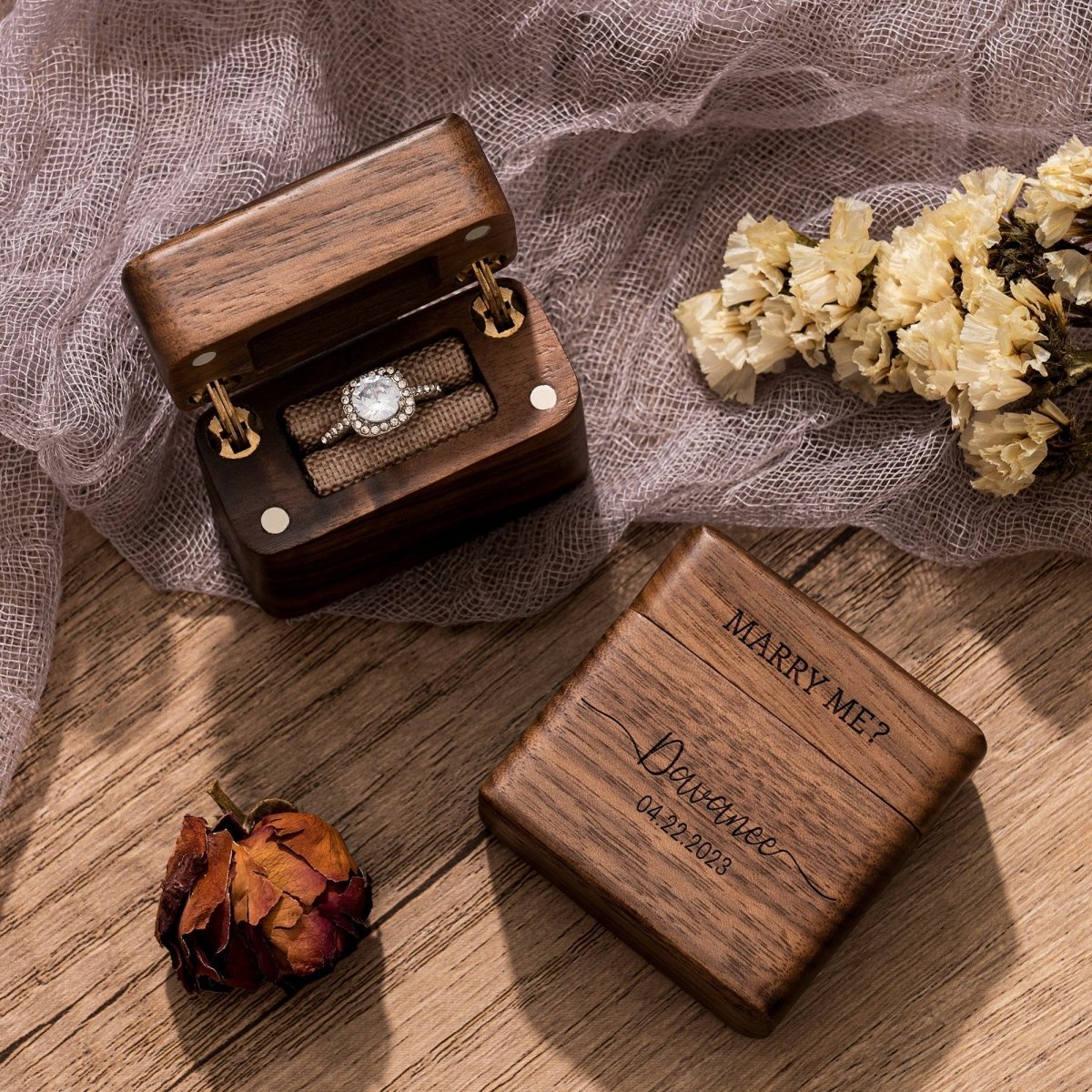 Ring Engagement Ring Box by Groovy Groomsmen Gifts