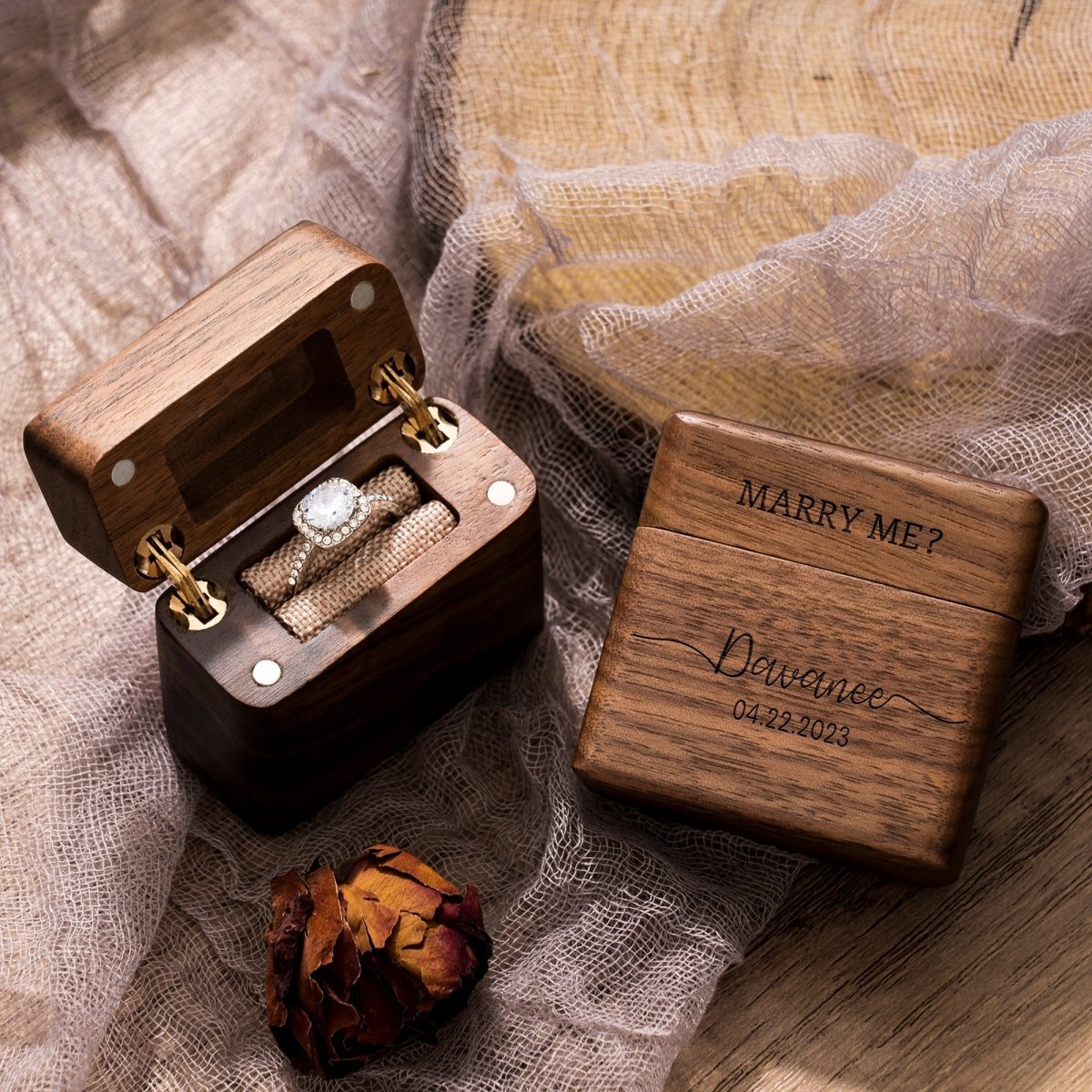 Ring Engagement Ring Box by Groovy Groomsmen Gifts