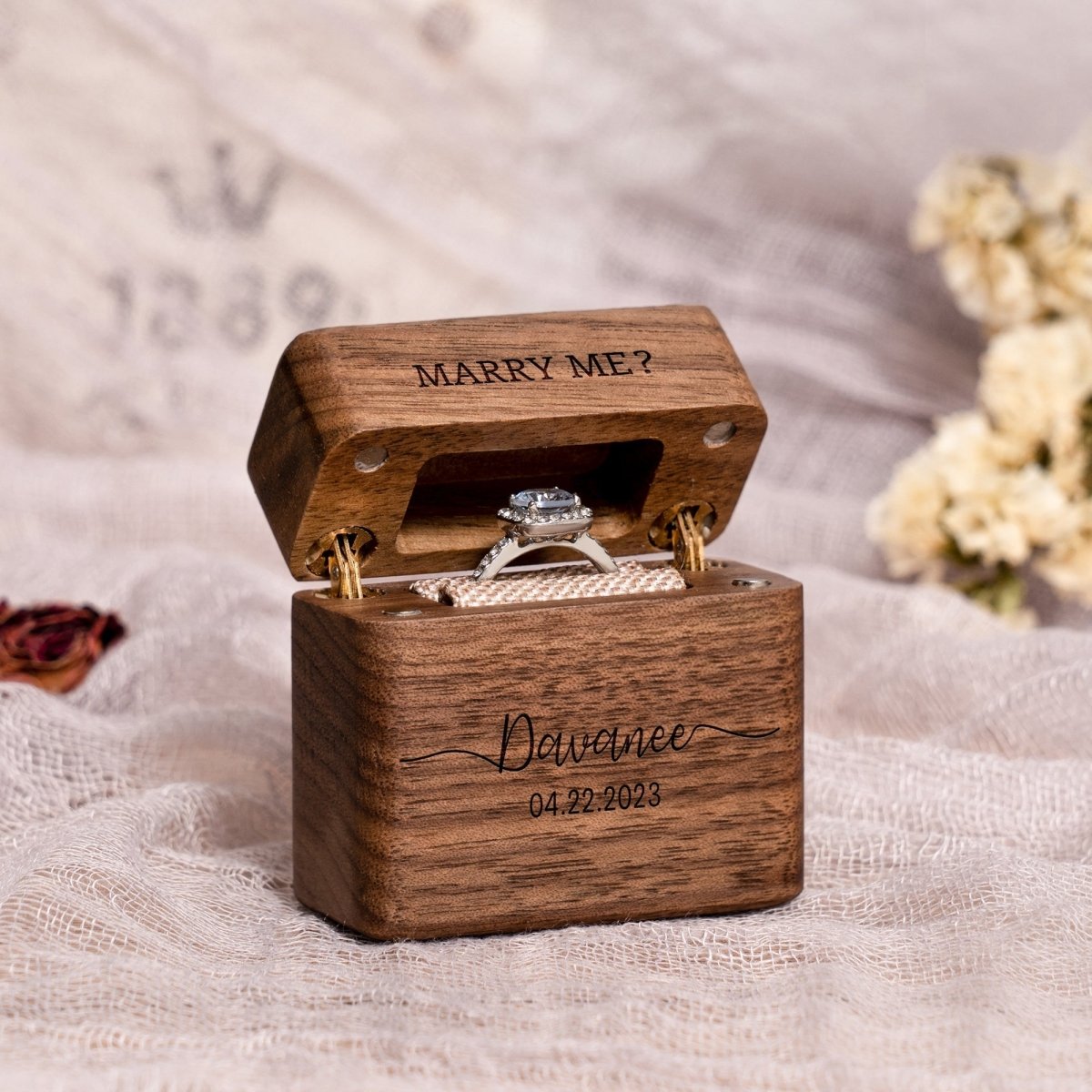 Ring Engagement Ring Box by Groovy Groomsmen Gifts