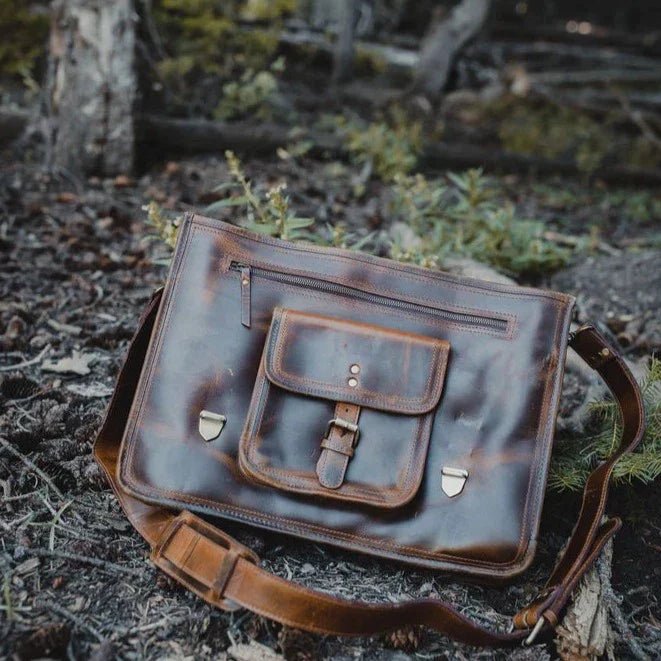 Messenger Bag Rugged Businessmen&#39;s Briefcase by Groovy Groomsmen Gifts