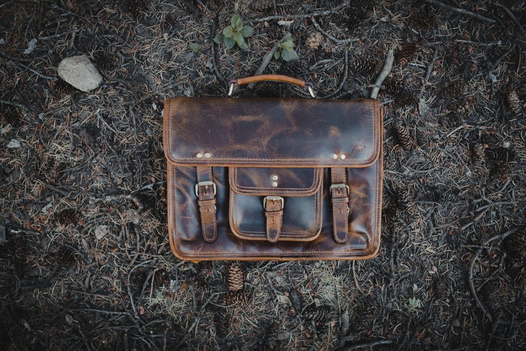 Messenger Bag Rugged Businessmen's Briefcase by Groovy Groomsmen Gifts