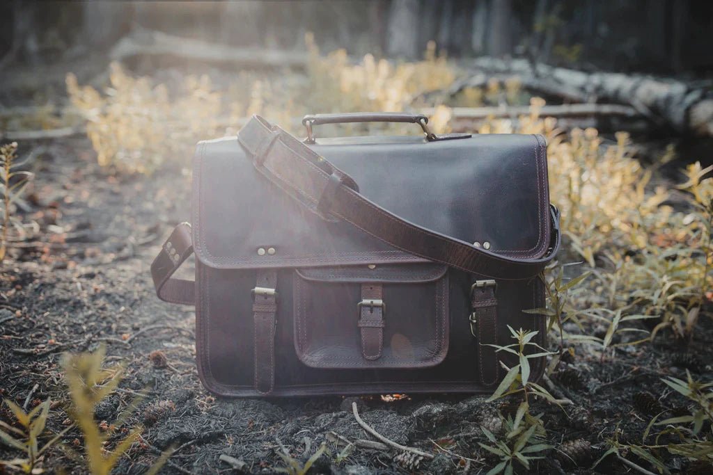 Messenger Bag Rugged Businessmen's Briefcase by Groovy Groomsmen Gifts