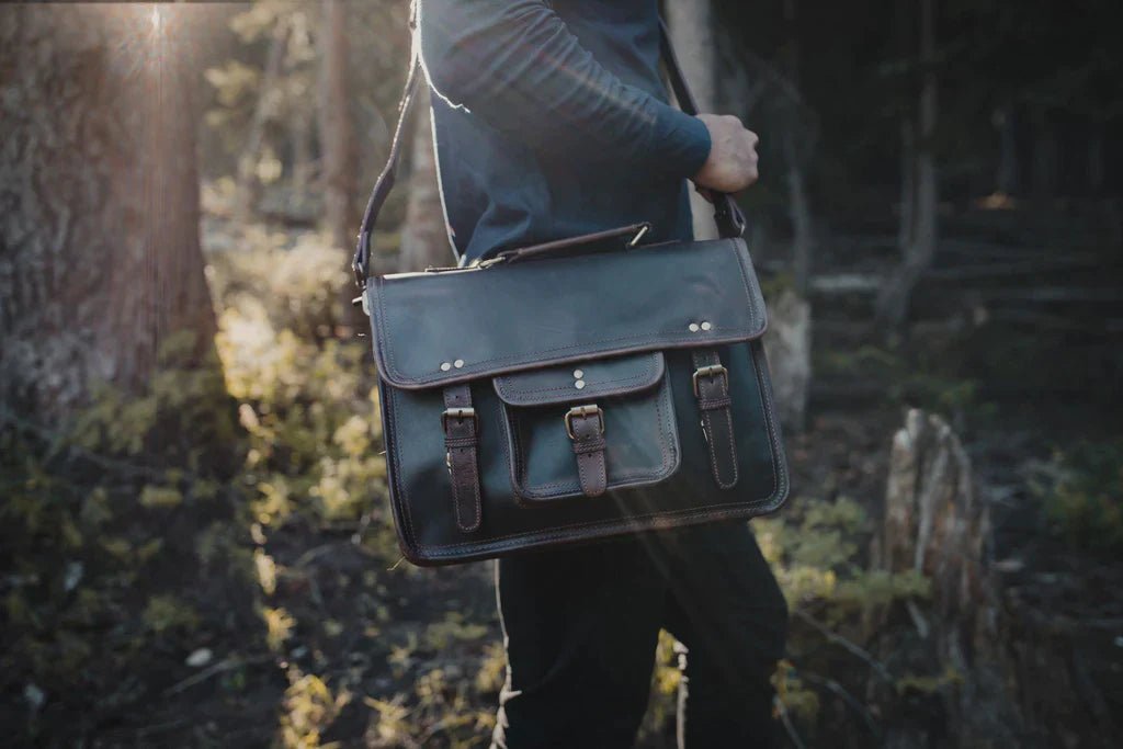 Messenger Bag Rugged Businessmen's Briefcase by Groovy Groomsmen Gifts