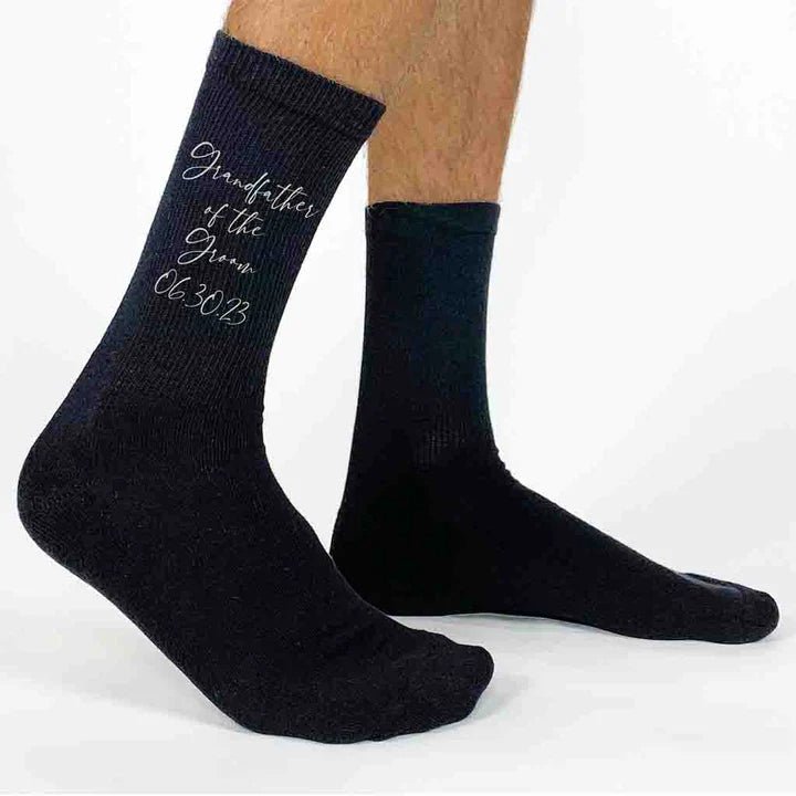 Socks Scripted Socks by Groovy Groomsmen Gifts