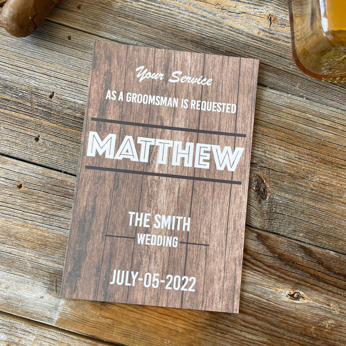 Proposal Card Services Required - Groomsmen Proposal Card by Groovy Groomsmen Gifts