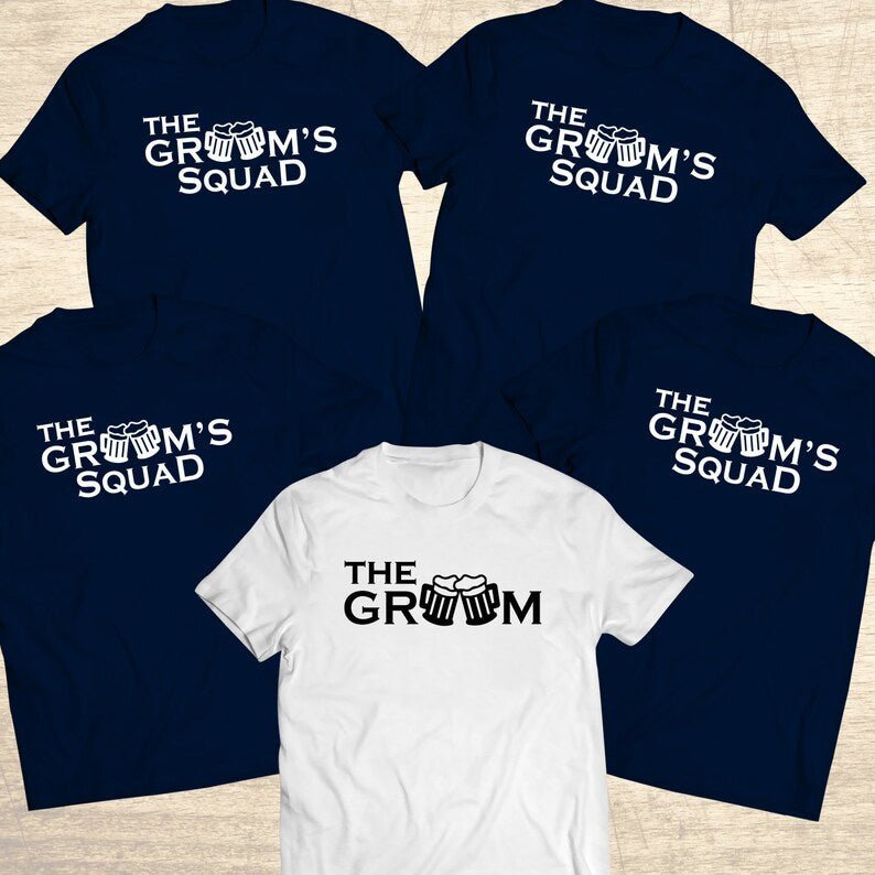 Shirts The Groom&#39;s Squad Shirts by Groovy Groomsmen Gifts