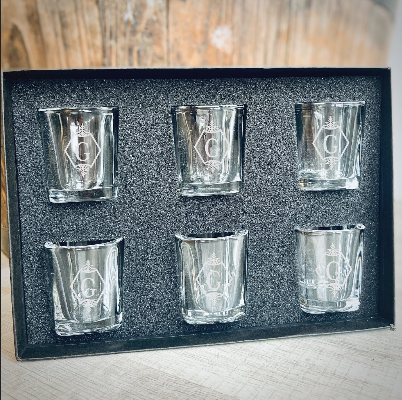 Shots In A Box - Groovy Groomsmen Gifts