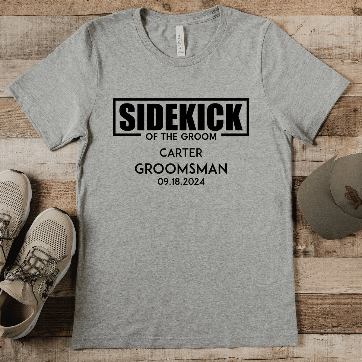 Groomsman Mens T Shirt Sidekick Of The Groom Mens T Shirt by Groovy Groomsmen Gifts