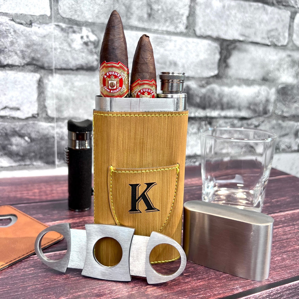 Cigar Cases Sinister Set by Groovy Groomsmen Gifts