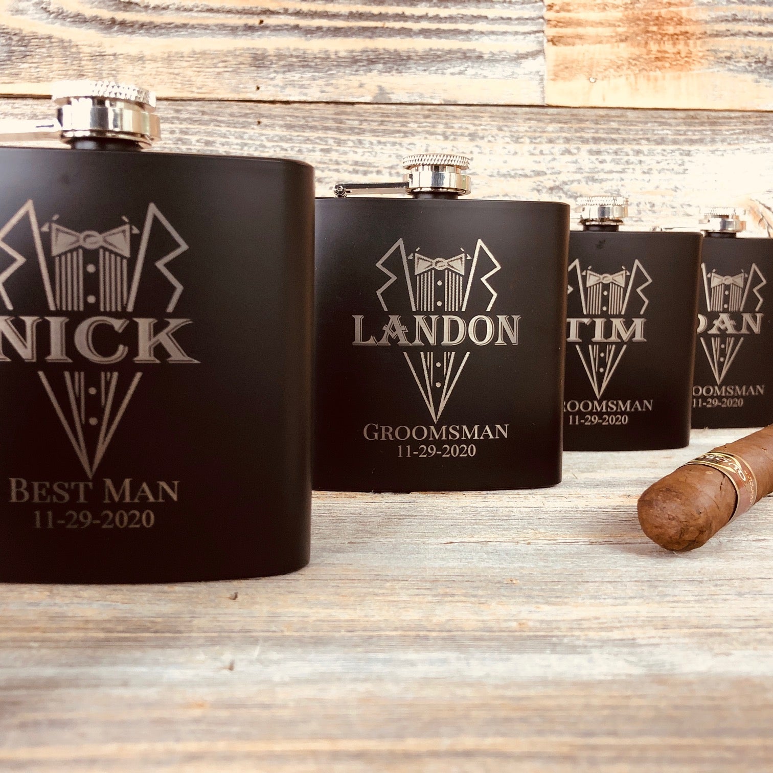 Flasks Slick Rick by Groovy Groomsmen Gifts