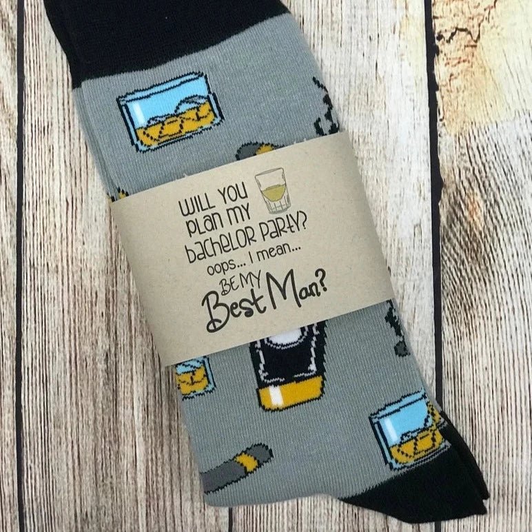 Socks Best Man Socks by Groovy Groomsmen Gifts