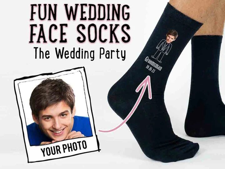 Socks Face of the Wedding Party Socks by Groovy Groomsmen Gifts