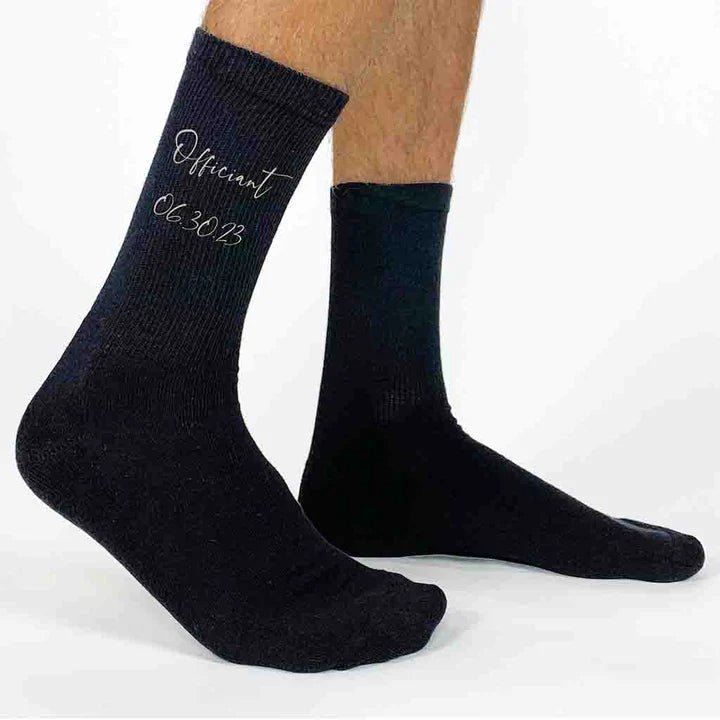 Socks Scripted Socks by Groovy Groomsmen Gifts